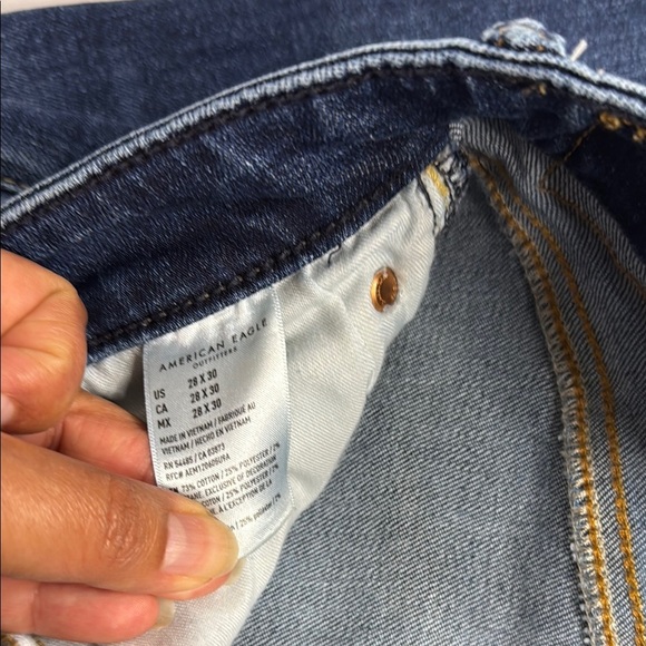 American Eagle Outfitters Blue Straight-Leg Jeans Timeless Design - Picture 6 of 8